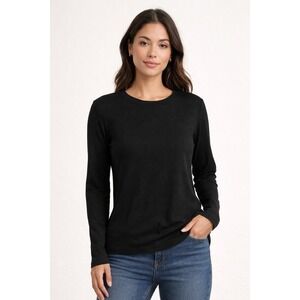 OGL Move Black Long Sleeve Top NWT Size XL Minimalist Stretch Knit